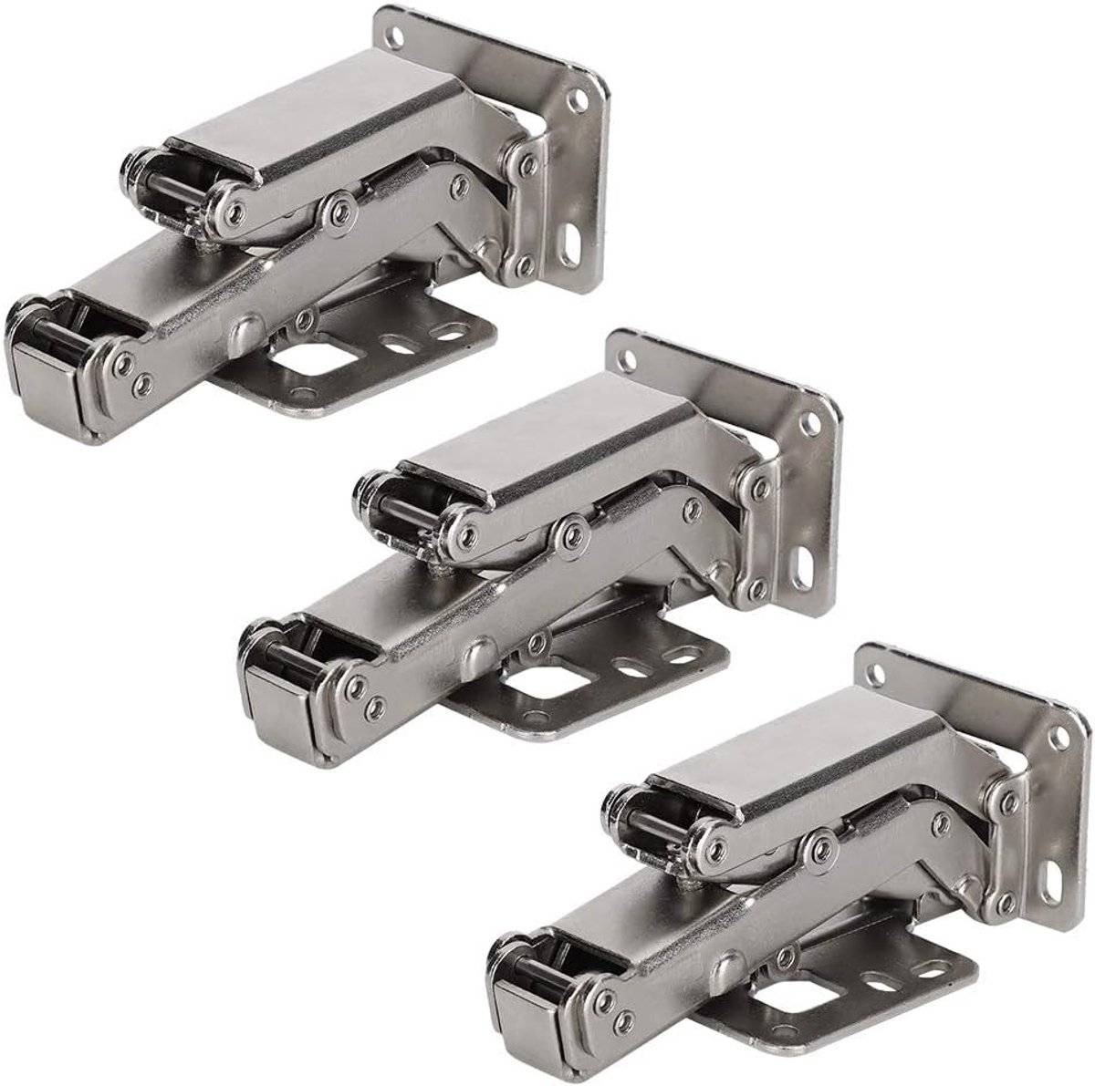 SnelShoppen - 3 Sets Kast Scharnieren, Gegalvaniseerd IJzer, Soft Close, Voor Keuken en Slaapkamer Kastdeuren