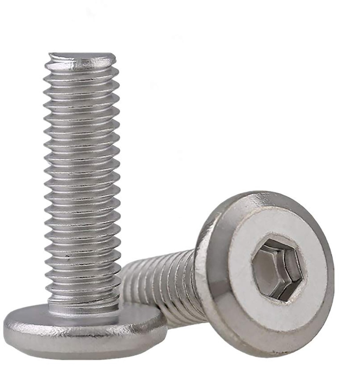 SnelShoppen - 10 stuks Hex Flens Boutkop Schroeven RVS M8x30mm - Roestvrij Staal, Hoge Hardheid, Corrosiebestendig, Perfect voor Klussen en Montage
