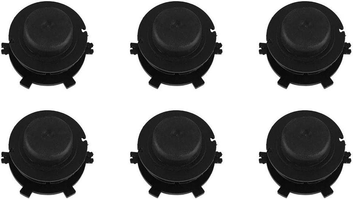 SnelShoppen - 6 Stuks Praktische Vervangende Trimmerkopdeksels voor Autocut 25-2, Geschikt voor FS44 FS55 FS80, Tuinaccessoires, Hoogwaardige Kwalitei