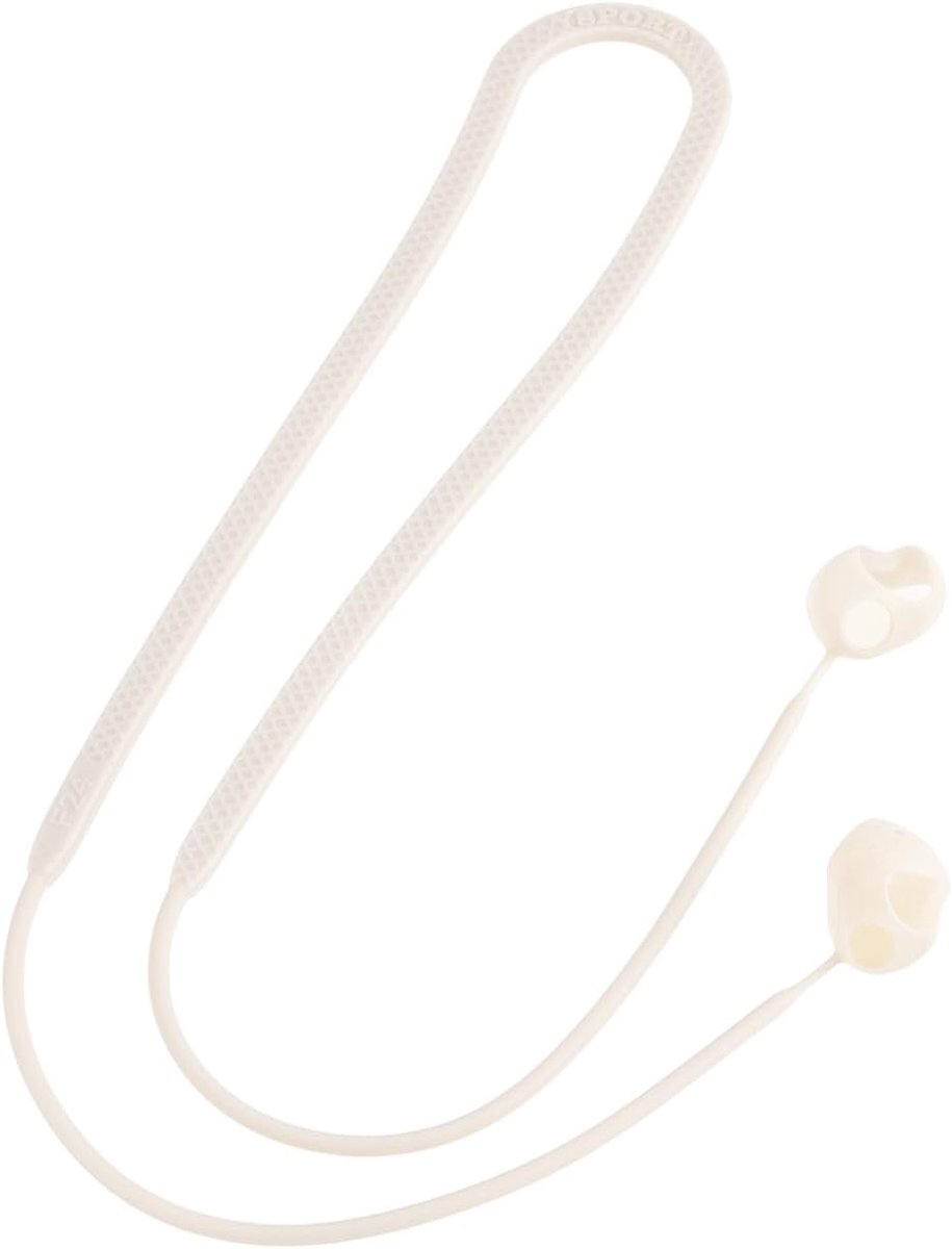 SnelShoppen - White Earbuds Silicone Lanyard Non-Slip Holder voor Sony WF-1000XM5 - Lichtgewicht, Duurzaam, Comfortabel, Antislip, Ideaal voor Sport e