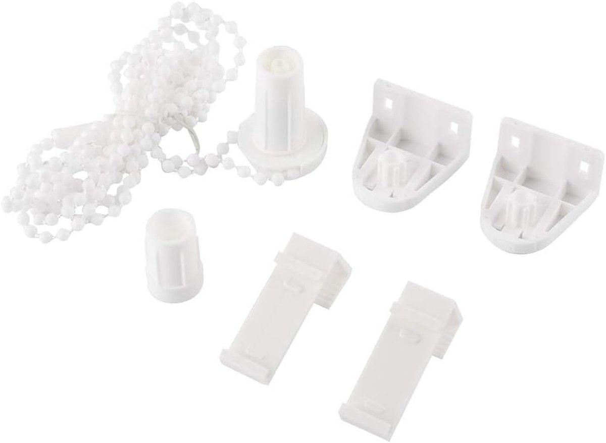 SnelShoppen - Tyenaza Rolgordijnhouder Reparatieset, Rolgordijn Koppeling Houder, 17mm Zijpulley Reparatie Ketting Voor Raamdecoratie