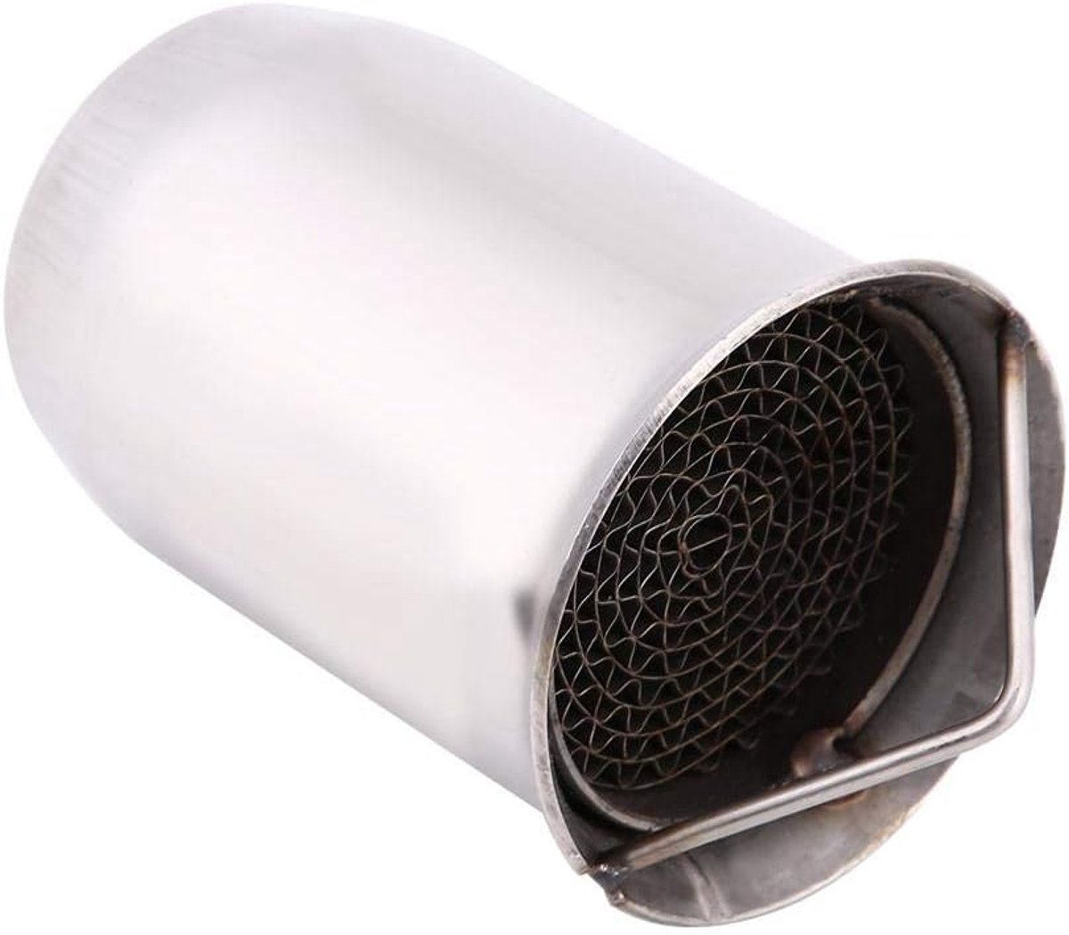 Universele 51mm RVS Motoruitlaat Demper met Geluidsdemping en DB Killer voor Motorrijders