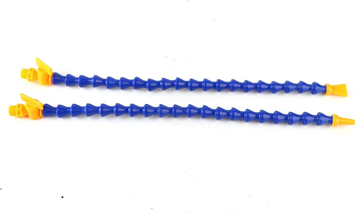SnelShoppen - Flexibele Koelvloeistof Slang 12 Stuks Universele Spuit Plastic Water Olie 1/4" PT Draad Slang Plat/Rond Mondstuk voor Draaimachine CNC
