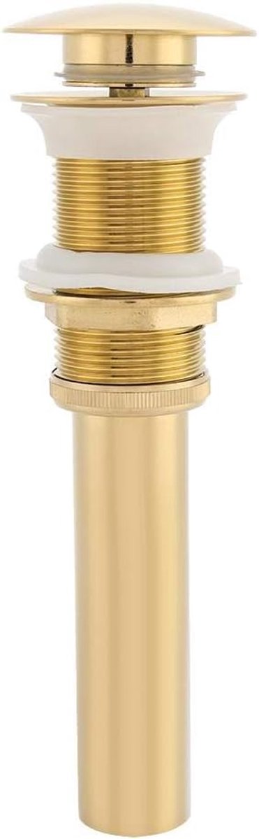 SnelShoppen - Basin Sink Pop Up Click Clack Afvoerplug Non-overflow Goud, Hoogwaardige Messing, Eenvoudig te Gebruiken, Voor Badkamer en Keuken