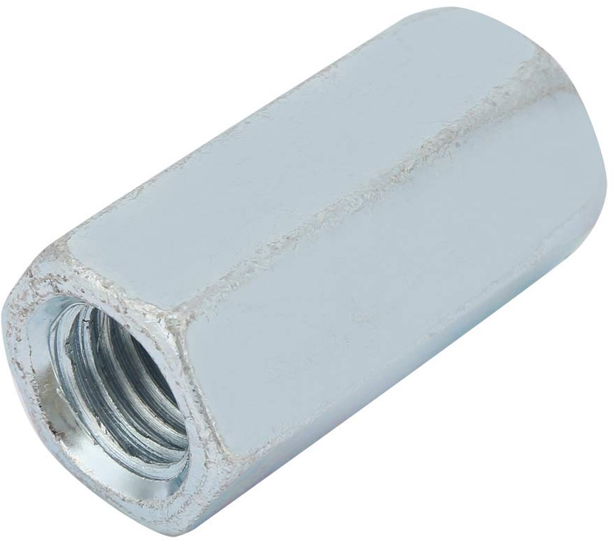 SnelShoppen - Draadmoer Lange Zeskantmoer M18 * 55 * 26mm Hoogwaardige Carbon Staal Spacer Draadbevestigingen Zeskantmoer voor Vastzetten van Onderdel