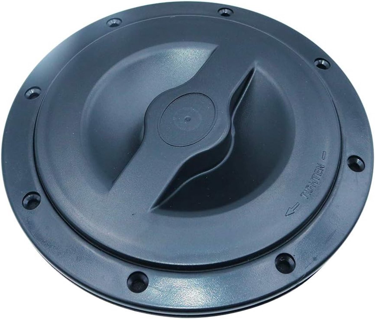 SnelShoppen - 6 Inch Kayak Dekplaat met Rode Tas - Lichtgewicht Marine Hatch Cover - Duurzaam Polypropyleen en Nylon - Ideaal voor Booten en Vissen
