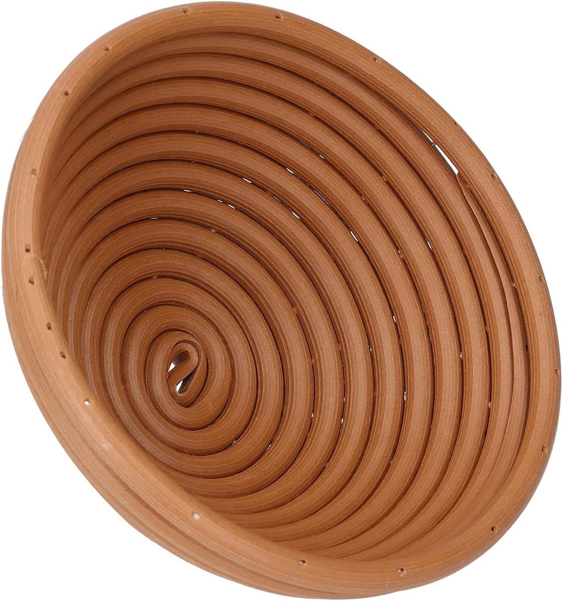 Brood Rijs Muis - Zuurdesemmand Bakmand - Brood Bakken - Wasbaar Plastic - 16x7CM - Geelbruin