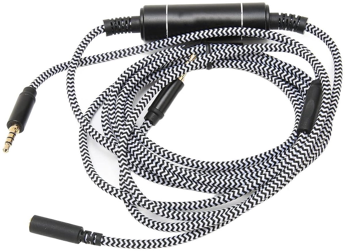 Gaming Kabel 2.5 Meter - Metaal Isolator Draad - Noiseless Party Chat Adapter - Voor Streaming en Gamers - ShopVlot