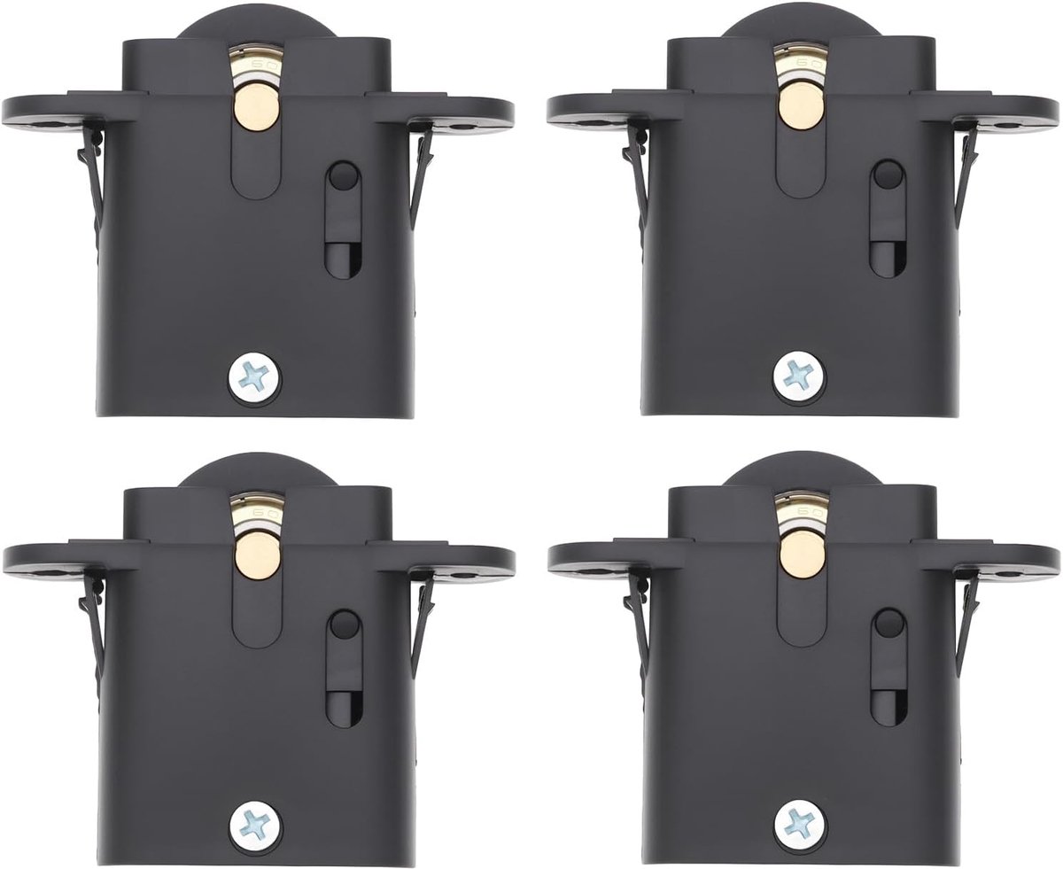 SnelShoppen - 4 stuks 32mm Rollenwielen voor Schuifdeuren - Duurzaam RVS + ABS + Nylon - Geschikt voor Beveiligingsschuifdeuren - Maat 59x74.5x15mm