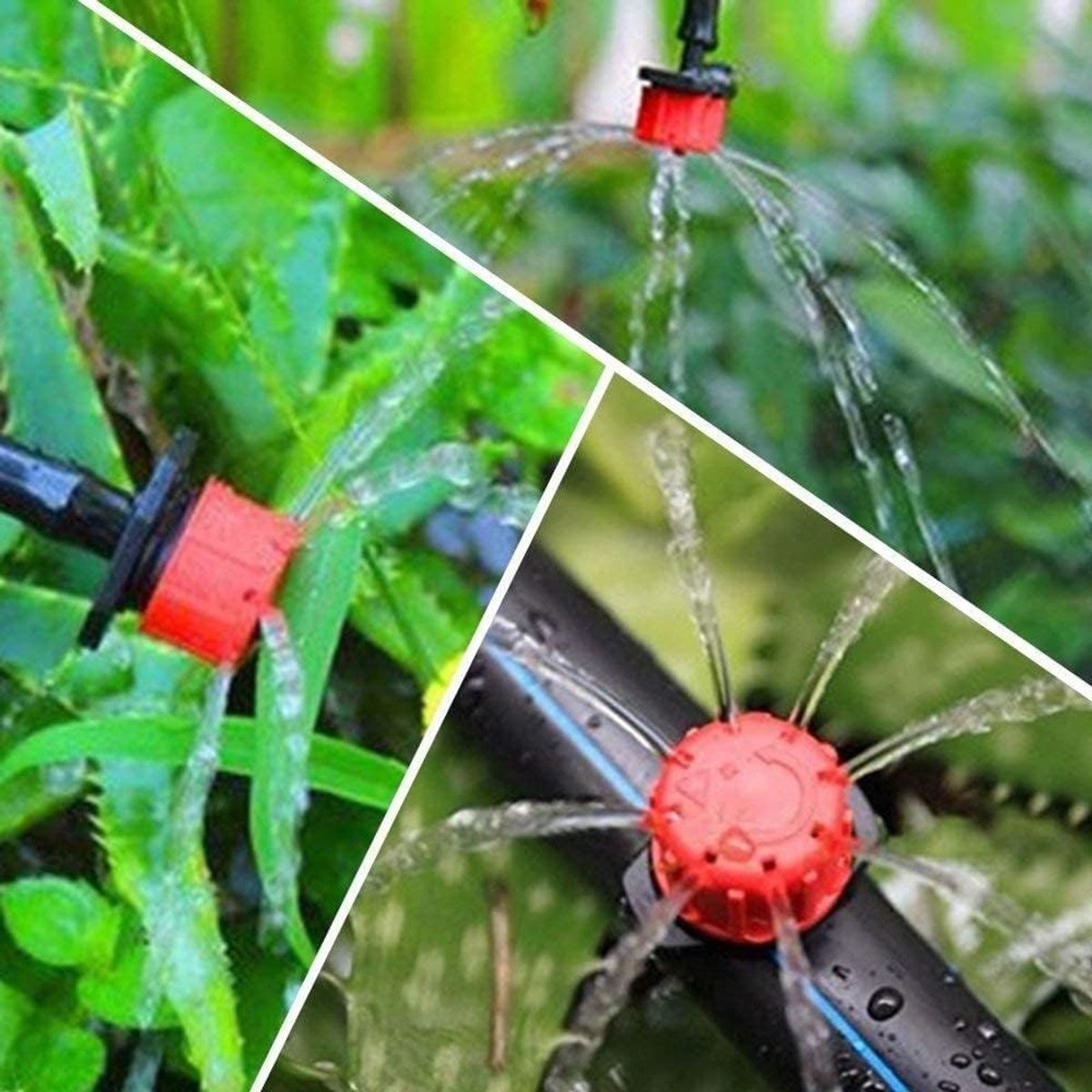 300 Stuks Verstelbare Irrigatiesproeiers voor Tuin, Micro Drip Bewatering en Irrigatiesysteem, Tuin Irrigatie Kit