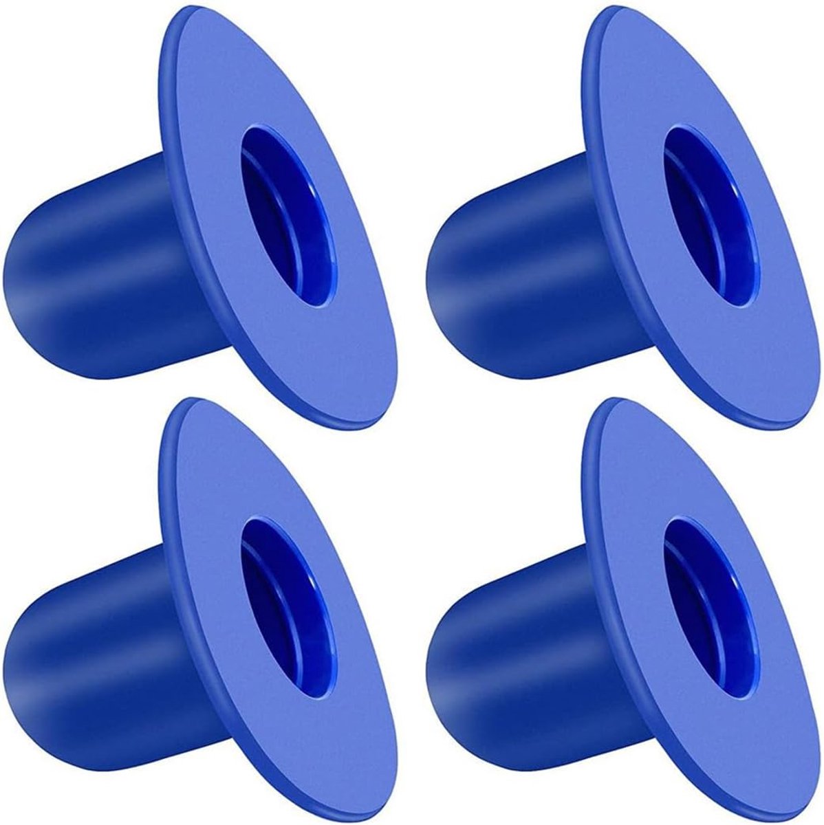 SnelShoppen - 4 Stuks Vervangende Wandpluggen voor Boven Grond Zwembad - Blauw - Universele Filterpomp Stoppluggen voor INTEX Zwembaden - Waterdicht e