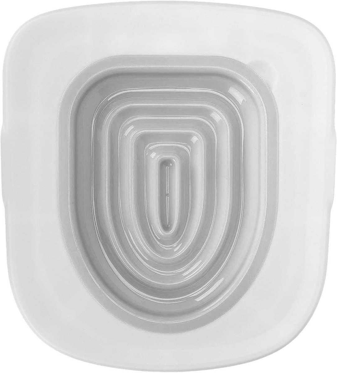 SnelShoppen - Cat Toilet Set Toilet Seat Kit voor Katten - Herbruikbare Universele Trainer voor Eco-Vriendelijke Kat Toiletten - Witte Tray met 1 Grij