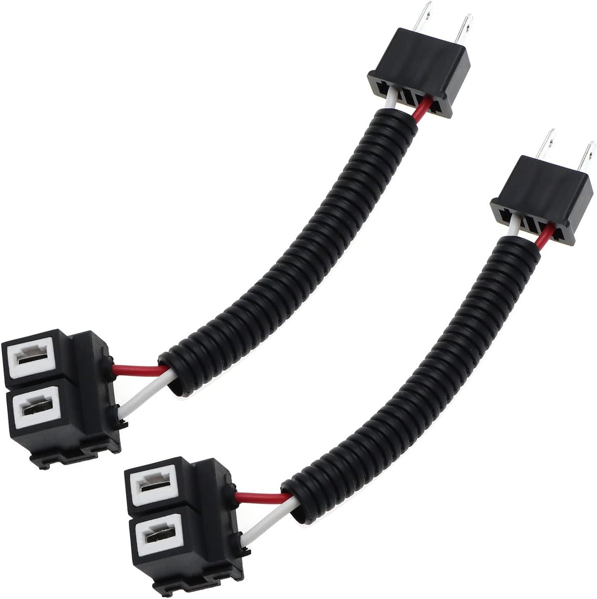 SnelShoppen - 2PCS H7 Autokoplamp Adapter Fog Light/Plug Verlengkabel Connector Keramisch Adapter Kabel Harnas Stopcontact voor Koplampen/Fog Lights H