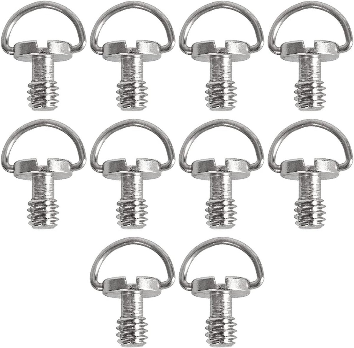 Camera montage schroeven 1/4 inch - roestvrij staal - 8 stuks - geschikt voor camera accessoires - ShopVlot