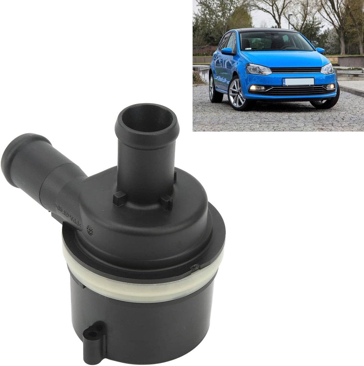 SnelShoppen - Extra Waterpomp 6R0965561A - Verwarmingswaterpomp Geschikt voor A1 A3 A5 A6 A7 - Kwaliteitsaccessoire voor Auto