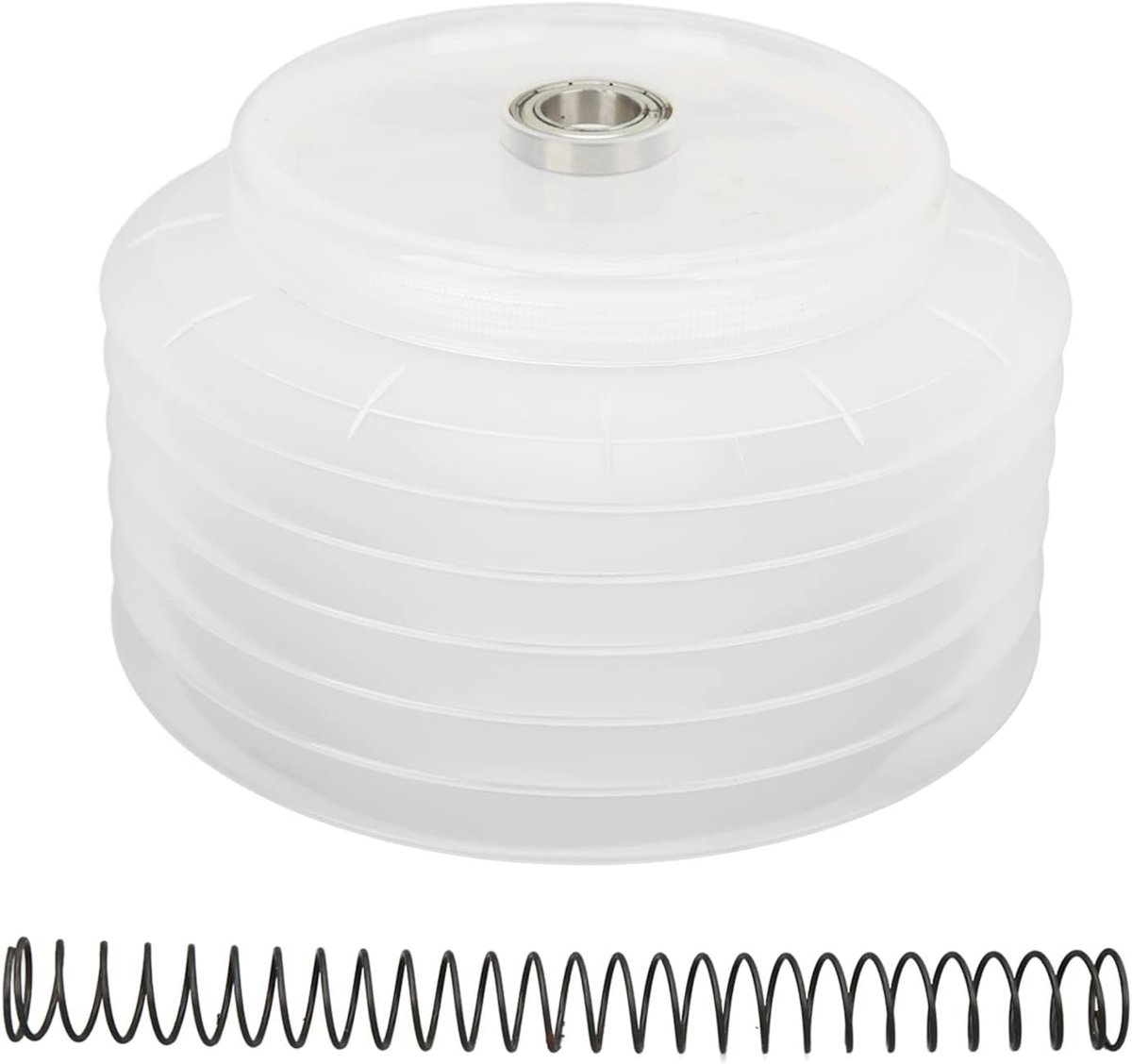 SnelShoppen - Silicone Stofbeschermer voor Boormachines, 16 cm, Gaatjeszaag Stofvanger, Transparant, Verwijderbare Veerkrachtige Stofdichte Deksel Ide