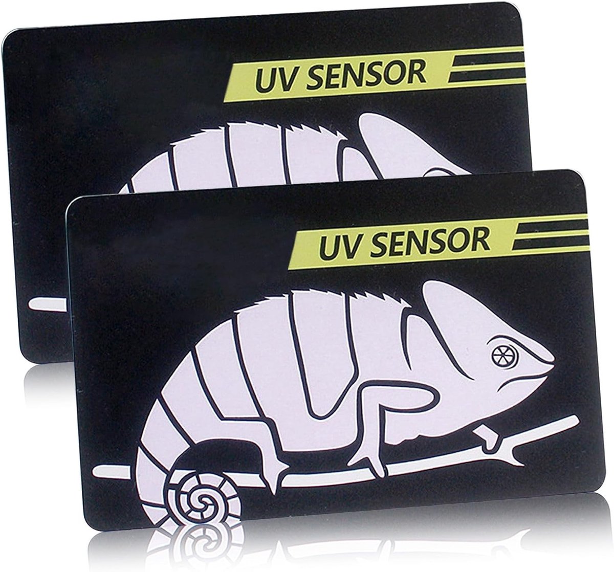 UVB Tester Card 2PCS - Reptiel UV Tester - 500 keer herbruikbaar - Eenvoudig te gebruiken voor UV meting - ShopVlot