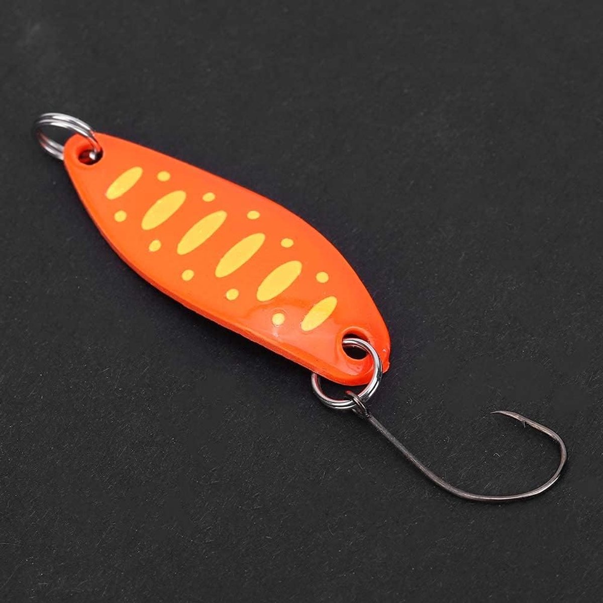 SnelShoppen - Alomejor Forelvissen Lepel Aas met Flitsend Licht - Vervaardigd voor Spinning, Perfect voor Snoekbaars en Baars, Hoogwaardige Reflectie,