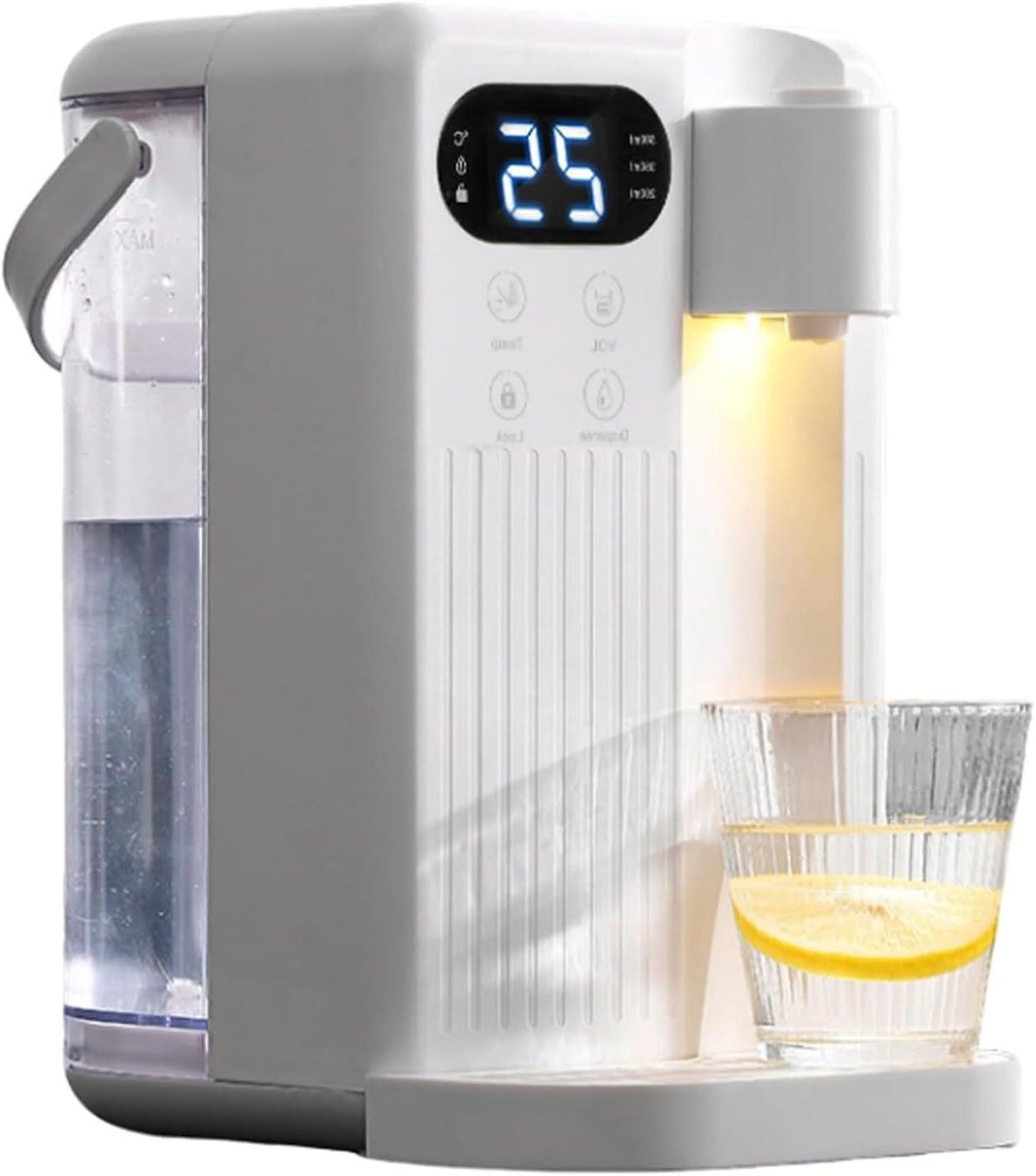 Heetwaterdispenser - Snel warm water - Direct drinken - Instelbare temperatuur - 3 Liter - Wit