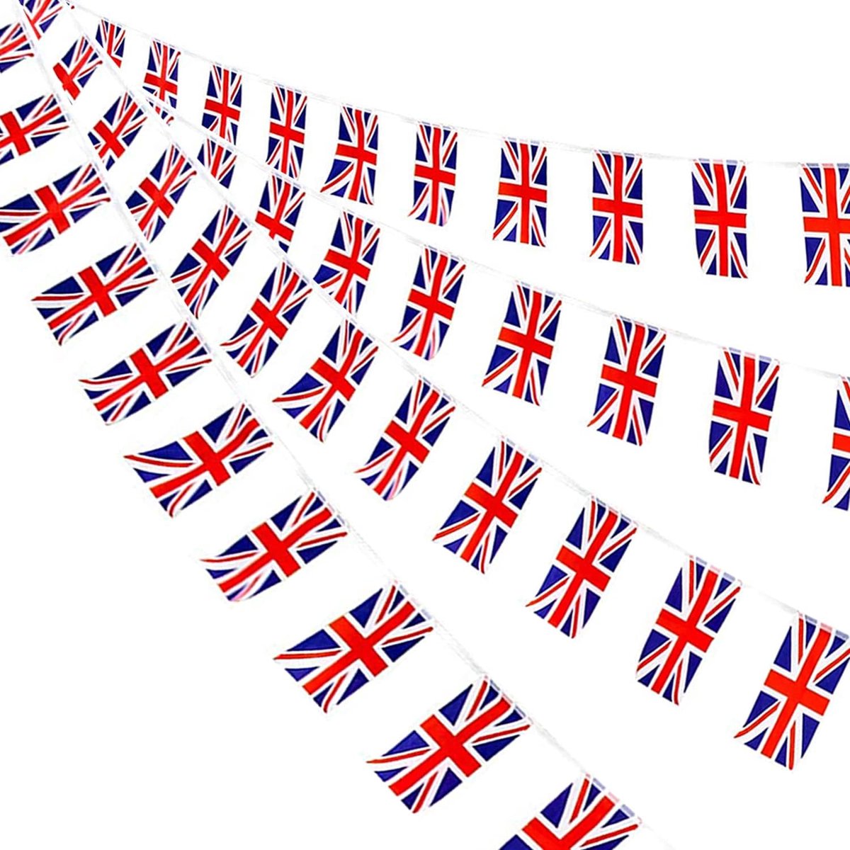 Bunting vlaggen 30 stuks - Union Jack - Versiering voor Koningsdag - Perfect voor straatfeesten - ShopVlot