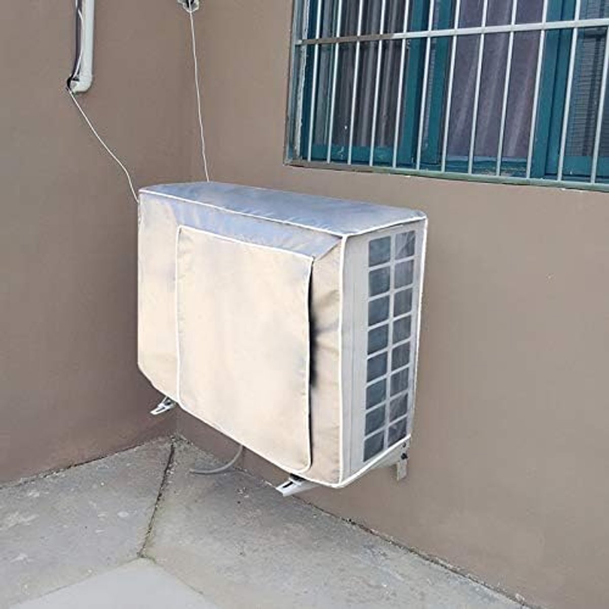 SnelShoppen - Waterdichte Buiten Airconditioner Cover 80x32x57cm - Oxford Stof, Zonbescherming, Stofdicht, Corrosiebestendig, Eenvoudig Schoon te Make
