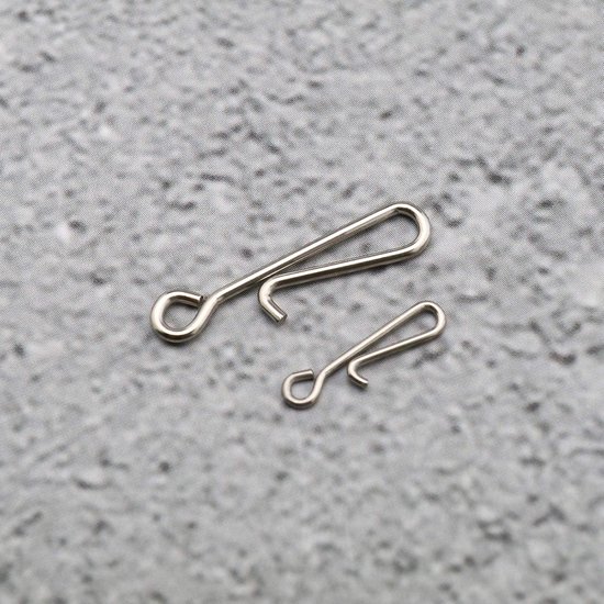 Dailygoods- Haak 100 Stuks - Zeevissen Snap - Roestvrij Staal - 13,5 mm/22 mm - Corrosiebestendig - Duurzaam en Slijtvast - Snapconnector van Dailygoods — afbeelding 2