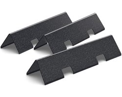 SnelShoppen - GFTIME Flavorizer Bars voor Gasgrills, Geschikt voor Weber Spirit E210/E220/S210/S220, Porselein Geëmailleerde Warmteplaat, 3 Stuks, 38.
