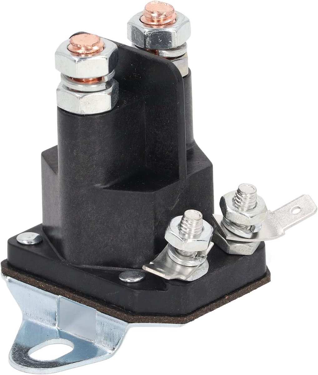 SnelShoppen - DC12V Starter Solenoid Relais Koperen Waterdicht Vervangingsonderdeel voor Grasmaaier - 1 513075 E513075