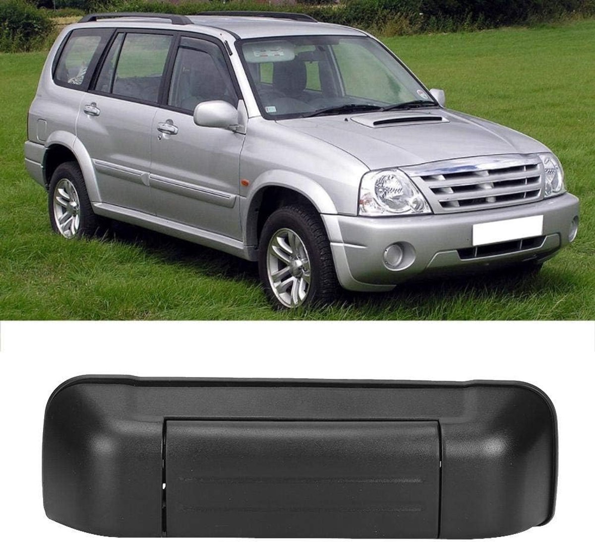 SnelShoppen - Achterklep Handgreep Zwart voor Grand Vitara 98-05, Hoogwaardige ABS Plastic, Eenvoudige Installatie, Duurzaam en Comfortabel