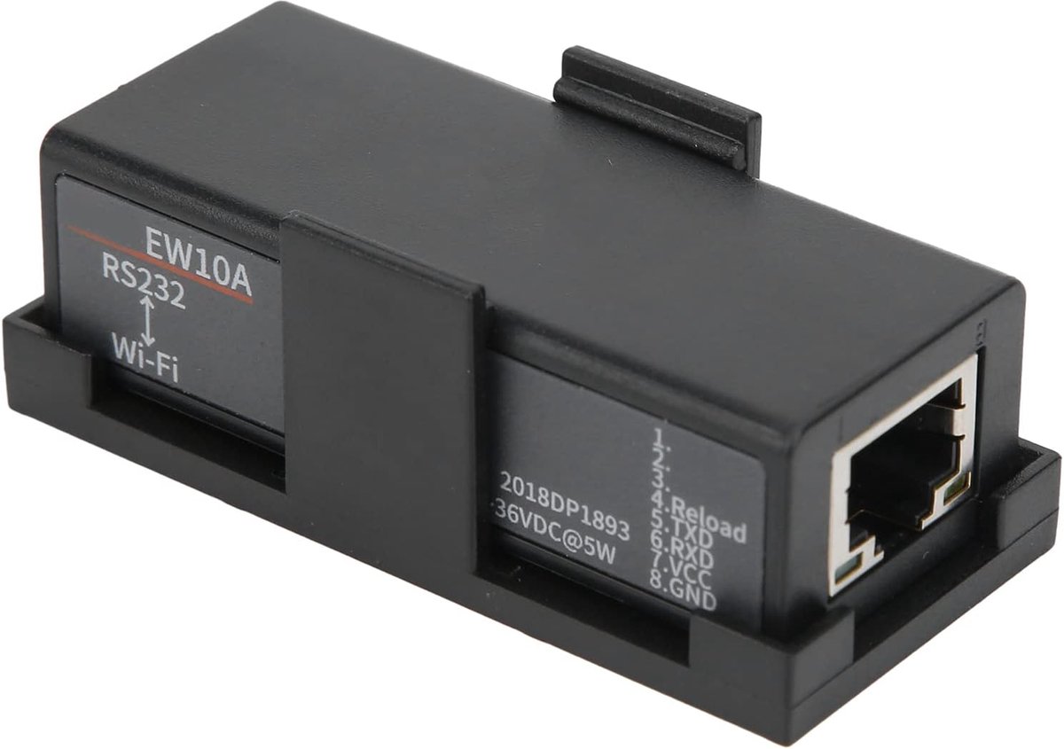 SnelShoppen - RS232 naar WiFi serieel server, RS232 naar WiFi server communicatie module voor professionele toepassingen, eenvoudig dataverkeer, ingeb