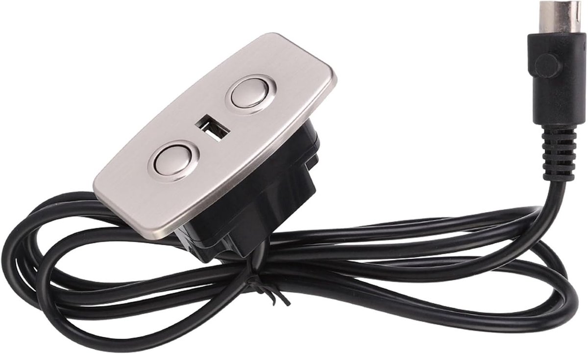 SnelShoppen - Elektrische Leunstoel Vervangknop - Duurzaam ABS, LED Achtergrondverlichting, USB-aansluiting, 5V Mobiele Telefoon Oplader, Telecopische