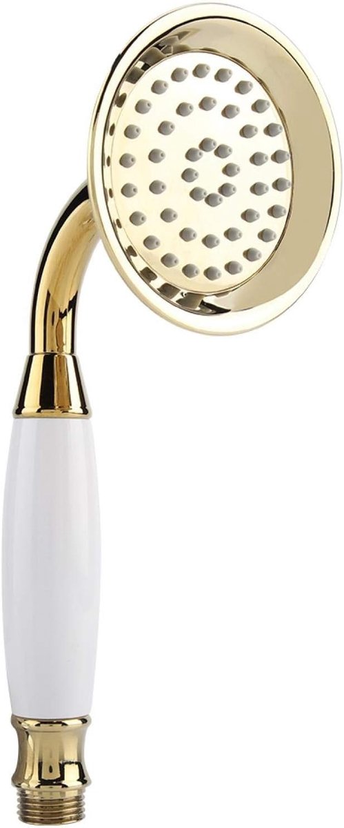 SnelShoppen - Draagbare Doucheslang, G1/2 Inch Gouden Nooit Verstopte Douchekop, Ergonomische Handdouche, Corrosiebestendig, Geschikt voor Badkamer en