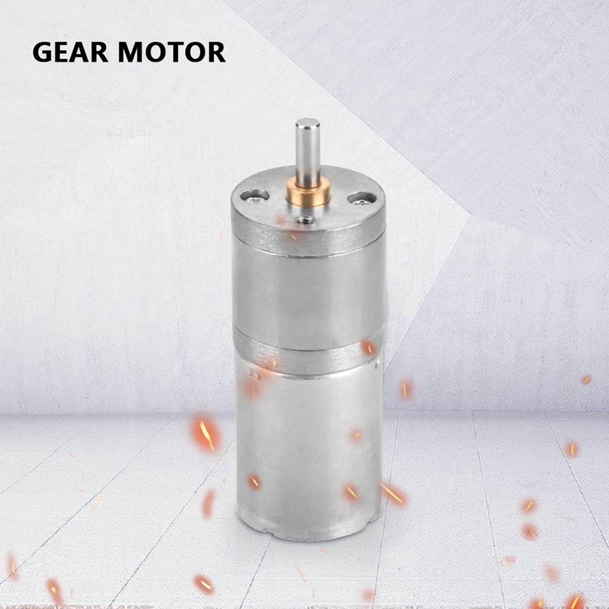 SnelShoppen - Mini Gear Motor 25mm DC 12V 25GA-370 Laag Snelheid Metaal Hoog Koppel Voor Elektronische DIY Projecten 5-1000RPM (12V 60RPM)
