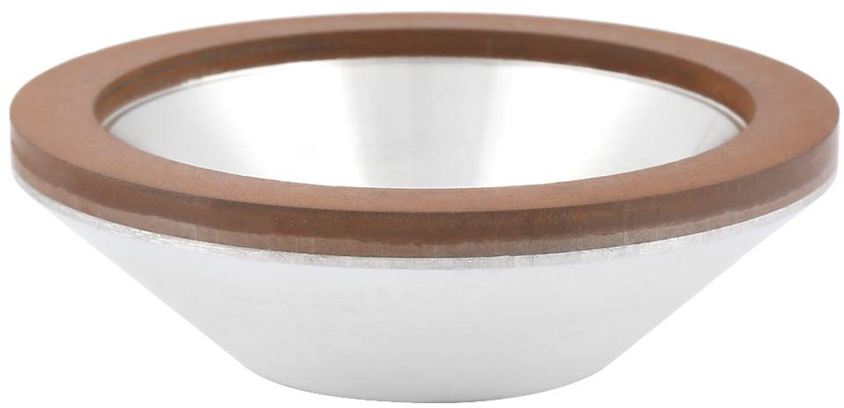 SnelShoppen - Diamond Cup Coated Concave Slijpschijf 100mm Grit 180 voor Carbide Metaal en Hard Staal - Tungsten Bowl Vorm voor Efficiënt Slijpen en P