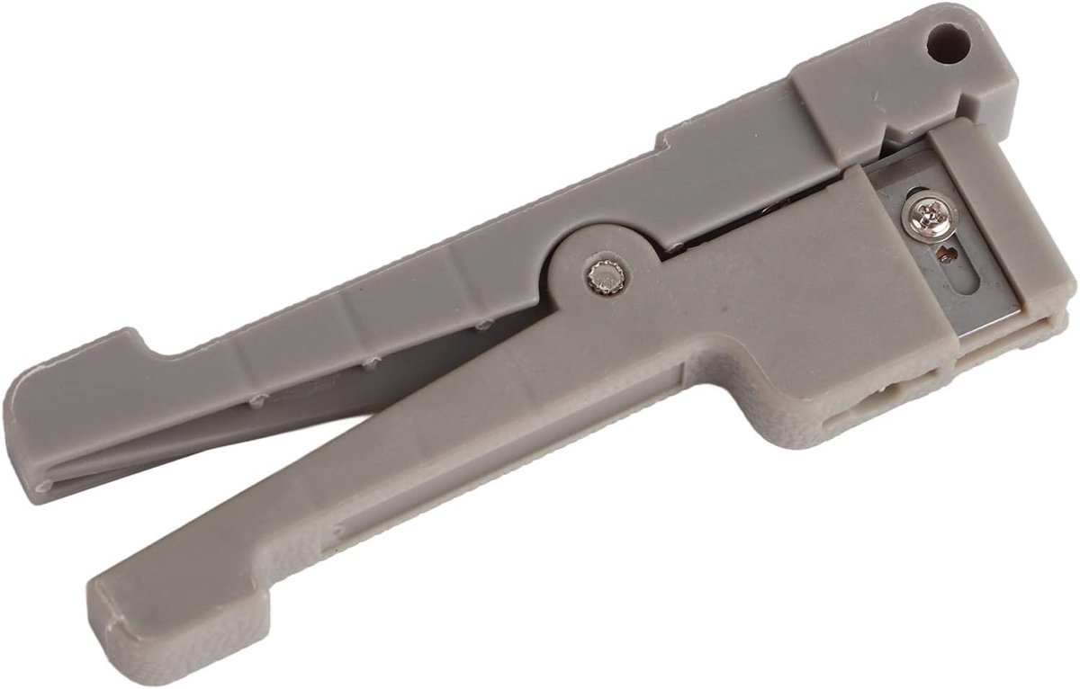 SnelShoppen - Fiber Optic Stripper en Coaxiale Crimper 45-163 45-162 - Verstelbare Snijder voor Fiber Optic Kabels en Coaxiale Kabels, Hoogwaardige Ma