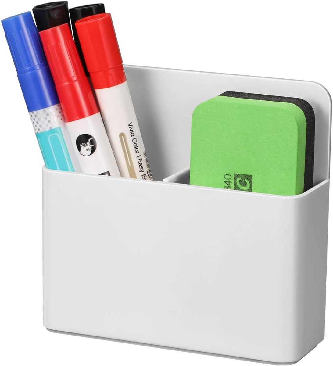 SnelShoppen - Magnetische Markerhouder, Magnetische Opbergdoos, Pennenhouder voor Whiteboard, Schoolbenodigdheden, Koelkast, Kantoor, Lockers, Magneti