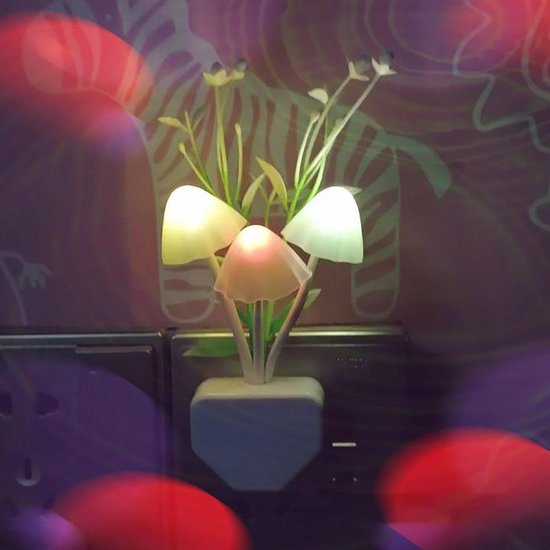 Paddenstoel Nachtlampje - Sensor Lampje - Sfeer Verlichting - Automatische Helderheid - 55 x 15 x 55 cm - Multicolor — afbeelding 3