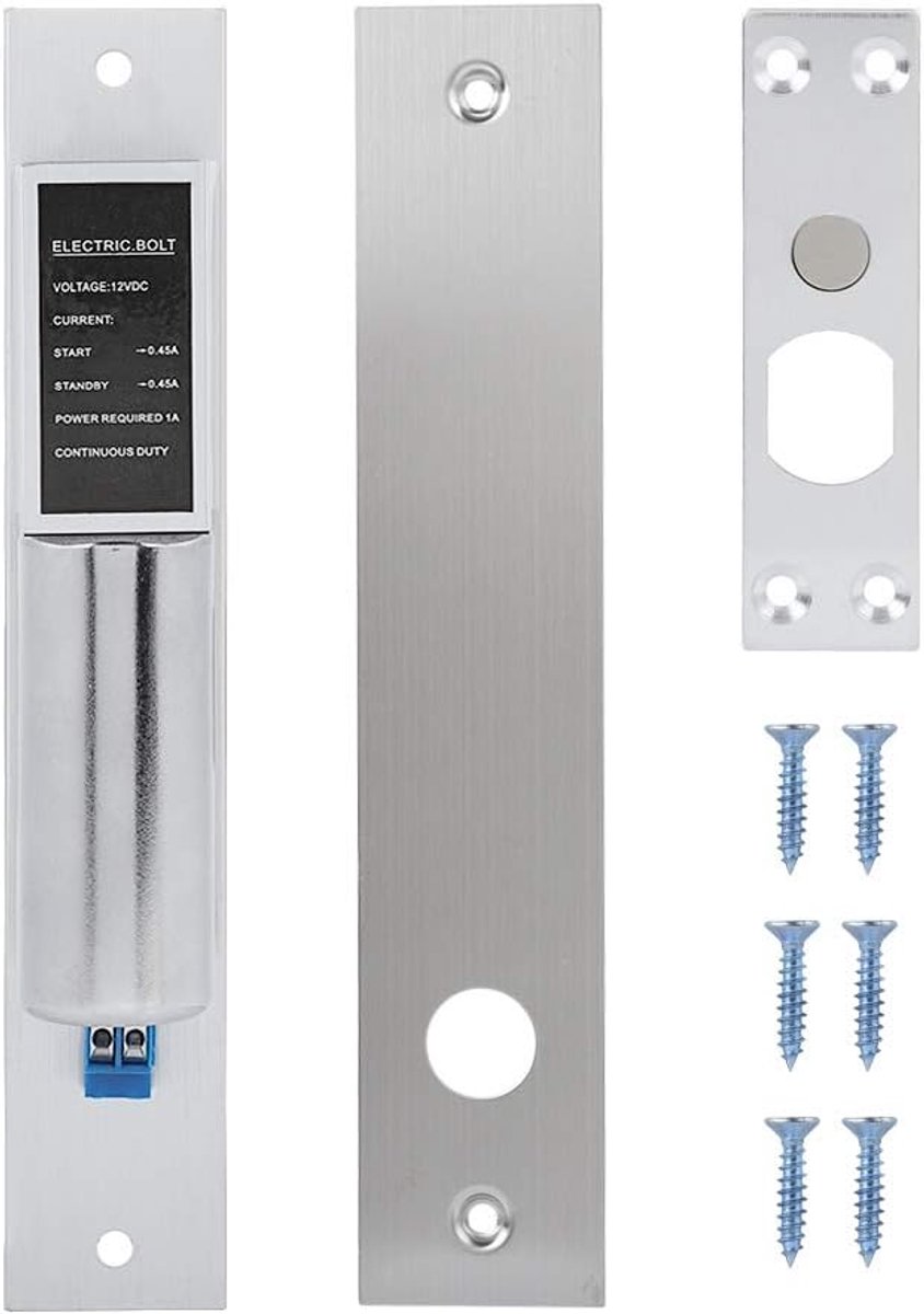 SnelShoppen - Elektrische Mortise Deurslot MAGT SL-2LC DC 12V Magnetisch Automatisch Slot met Inductie Controle, Hoogwaardige Aluminium en RVS, Veilig