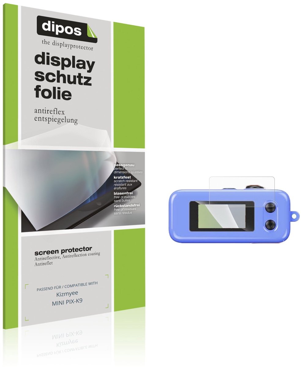 dipos – 4x Matte Beschermfolie geschikt voor Kizmyee MINI PIX-K9 | Krasbestendige & antireflecterende Screenprotector Ultra-Thin