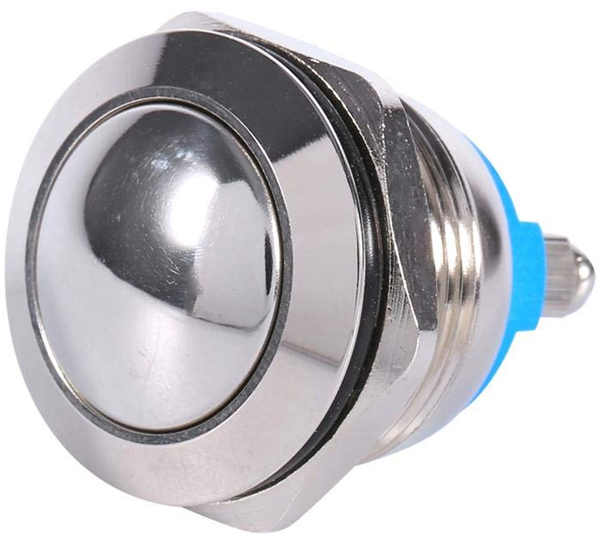 SnelShoppen - Elerose 19mm 12V Auto Metaal Ronde Hoofd Reset Schakelaar - Duurzaam, Waterdicht, Voor Auto, Boot, Motor - Ideaal voor Reparaties en Aan