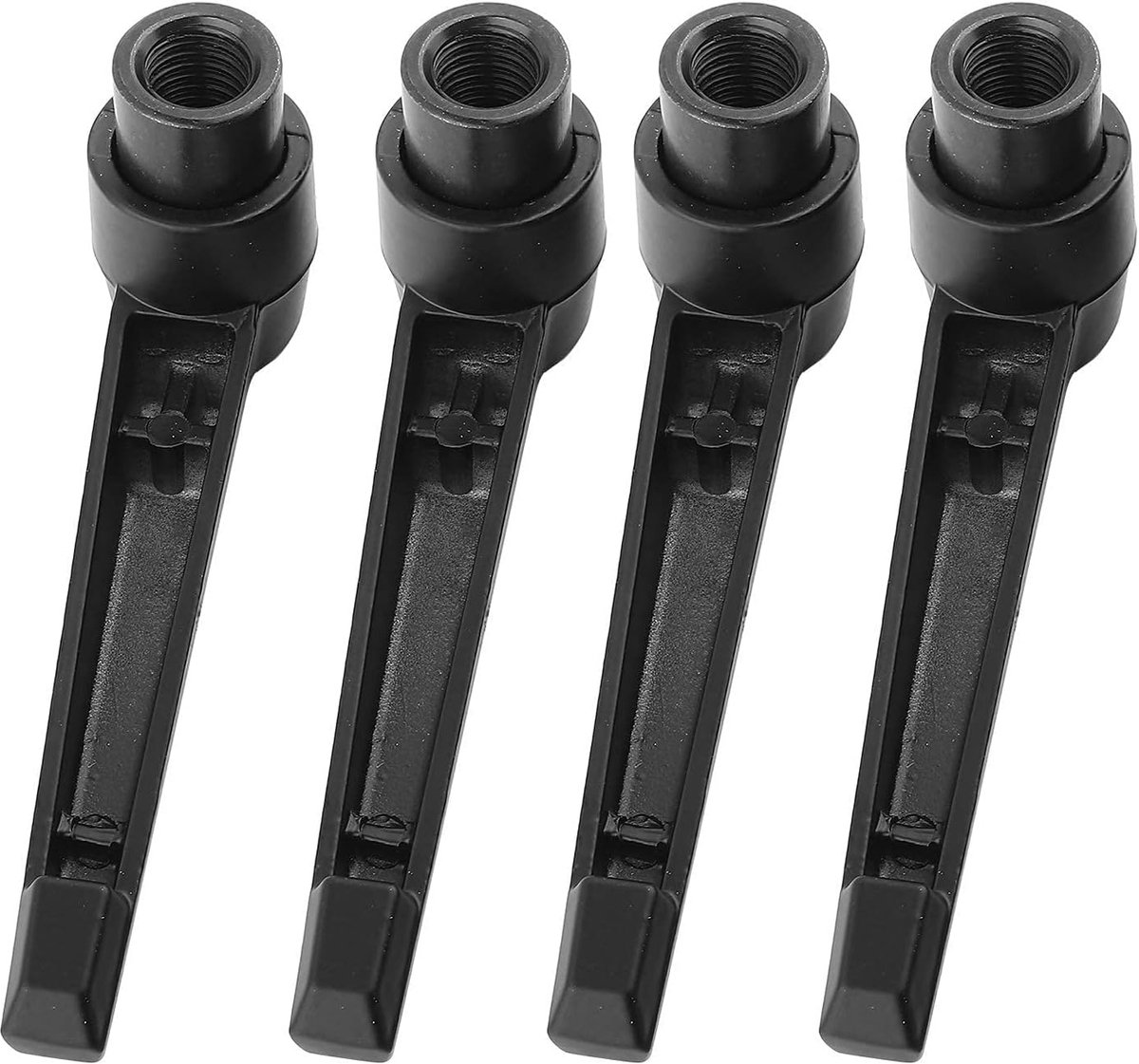 SnelShoppen - 4Pcs Klemmen Hefboomhandgrepen, M4/5/6/8/10/12 Verstelbare Handgrepen Knop Mannelijk Gewinde Voor Machines, Klemhendels Lever (M8) RVS