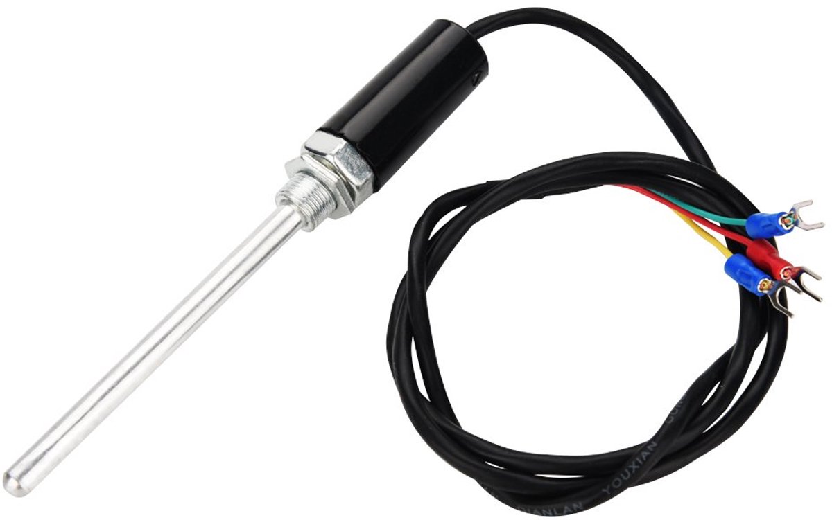 SnelShoppen - PT100 Type Temperatuur Thermokoppel Sensor Probe met RVS Kabel (100MM) - Hoge Precisie, Hoge Temperatuur Weerstand, Snelle Respons, Scho