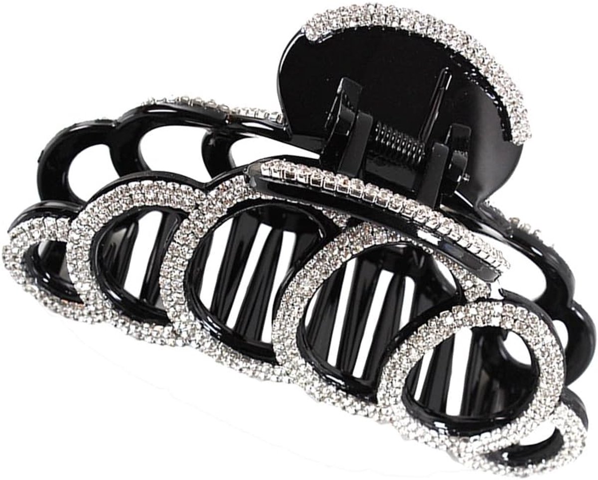 SnelShoppen - FRCOLOR Strass Haarspeld Klauwen Grote Haar Klemmen Haaraccessoires voor Vrouwen Meisjes - Duurzaam, Glanzend, Voor Dagelijks Gebruik, I