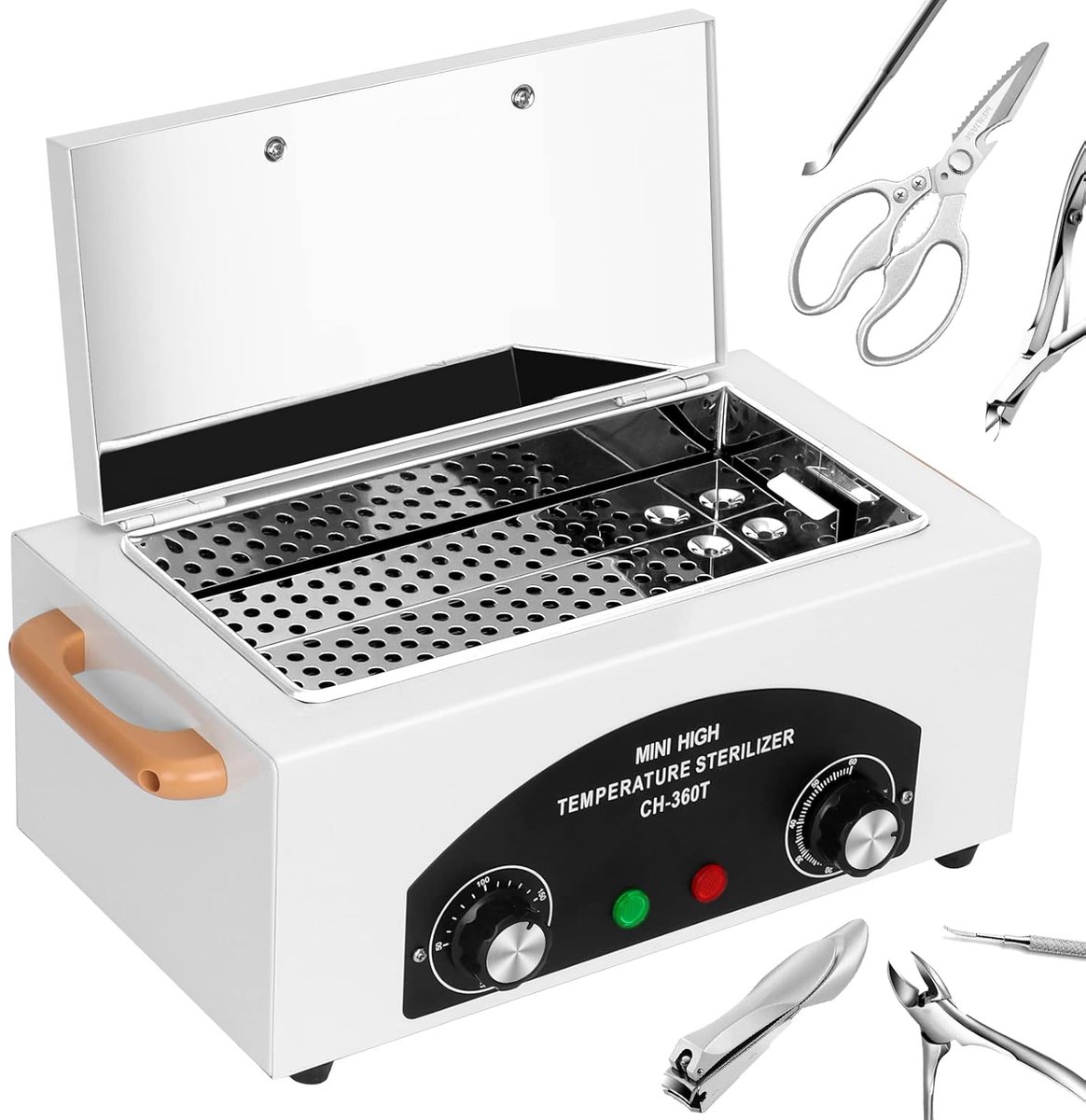 Sterilisator - Sterilisatie Bij Hoge Temperatuur - Timerfunctie - voor Nagelsalons, Kapsalons en Persoonlijke Verzorging