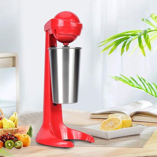 Milkshake Maker - Drank Mixer - Snelle Drankjes Maken - Krachtige Koperen Motor - 500 ml - Rood — afbeelding 2