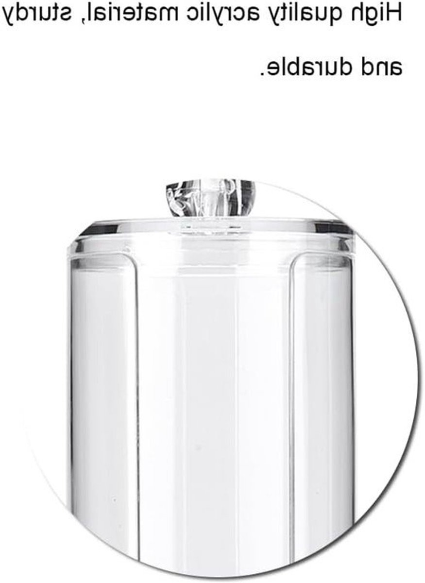 Opbergdoos voor Wattenpads - Organizer voor Watten, Acryl Houder en Opslagbox voor Cosmetica