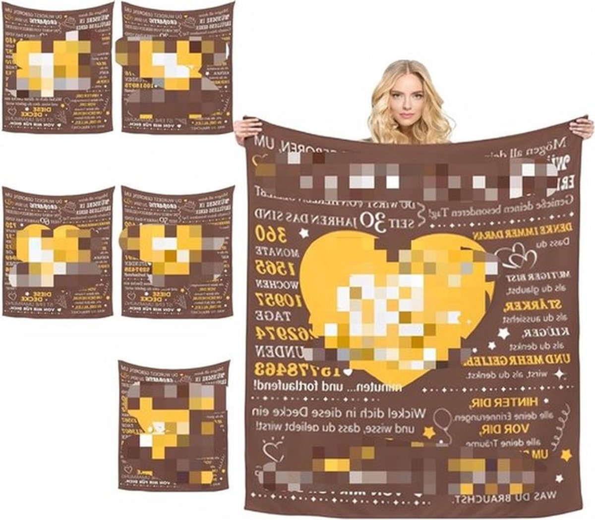 40e Verjaardag Dekentje voor Vrouwen, Fluffy Woondekens, Cadeau-idee voor Moeder, Zus, Vriendin en Tante, 150 x 130 cm, Comfortabel en Warm Verjaardagscadeau
