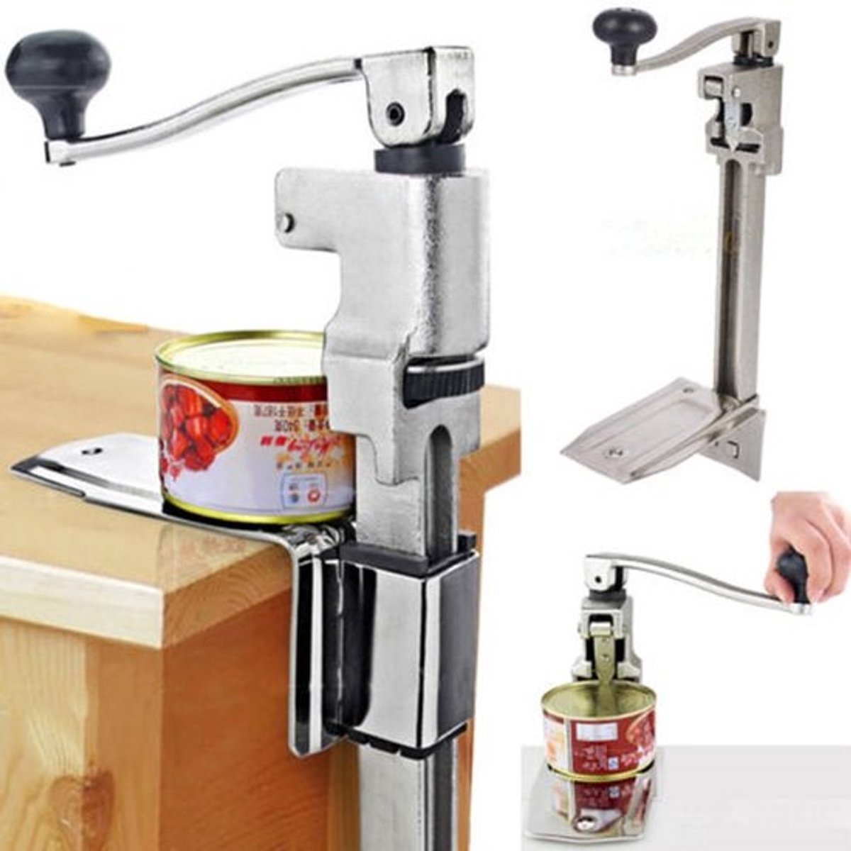 Blikopener Professioneel - Blikopener Gastronomie - Roestvrij Staal - Maximale Openingshoogte 27,9 cm - Lengte 48,3 cm - Gewicht 4000 g - Tafelblikopener
