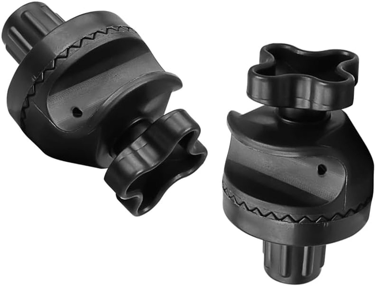 SnelShoppen - TopHomer Bevestigingsset voor Luifel, Drie Stuks Plastic Frame Bevestigingsbeugels voor Tuin, Terras, Veranda, Luifel (Zwart)