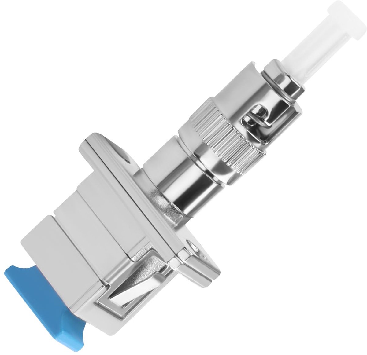 QIANRENON ST to SC Hybrid Fibre Adapter SM 9/125μm ST/UPC Male to SC/UPC Female Simplex Fiber Converter Coupler, for - ShopVlot